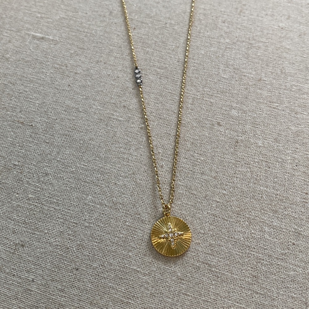 STELLA & DOT STAR STRUCK MINI COIN NECKLACE